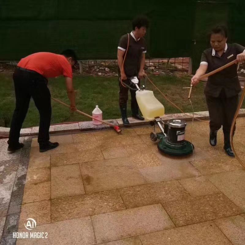 小区户外花岗石/荔枝面等地面清洗